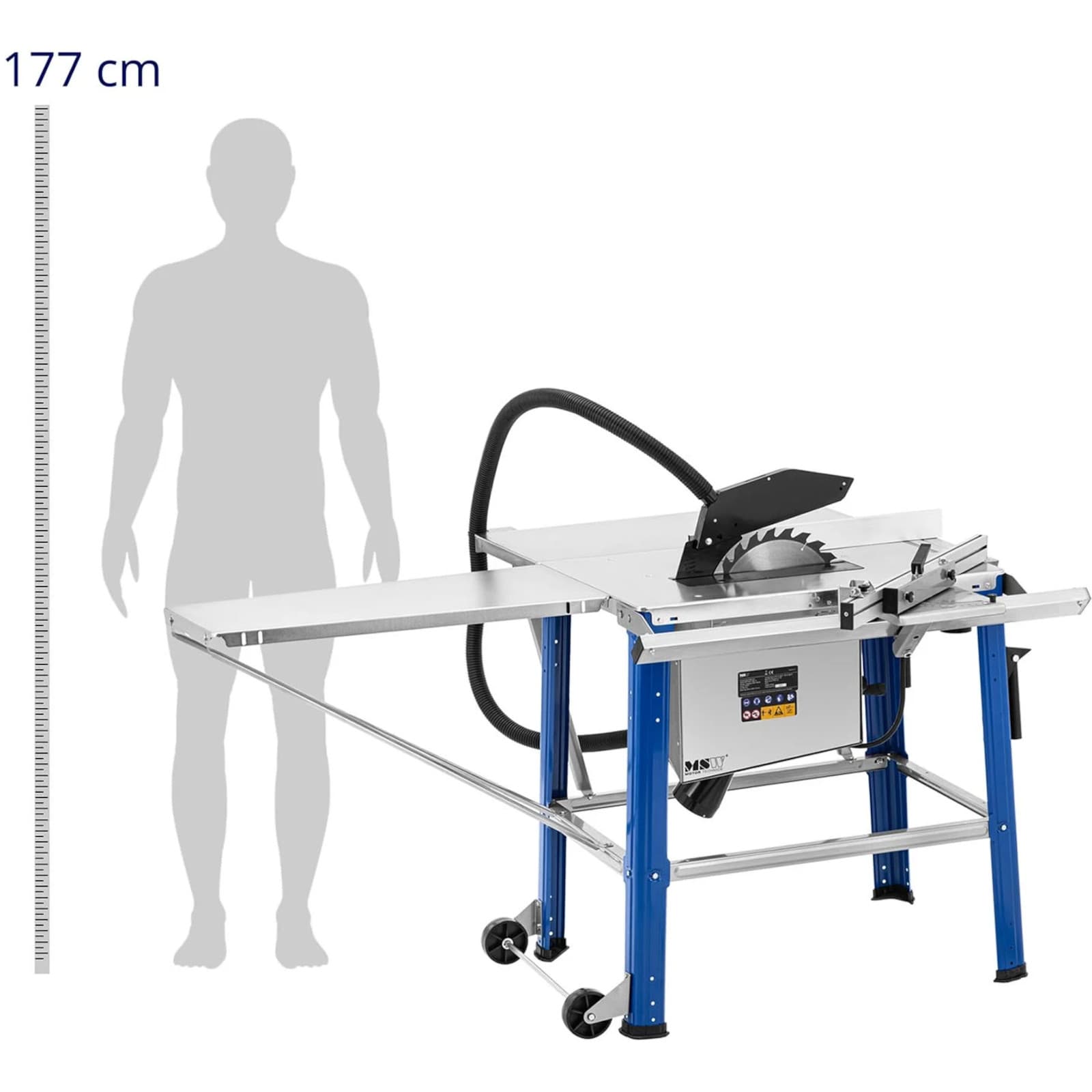 Piła stołowa z rozkładanym blatem roboczym 2991 obr./min 2200 W
