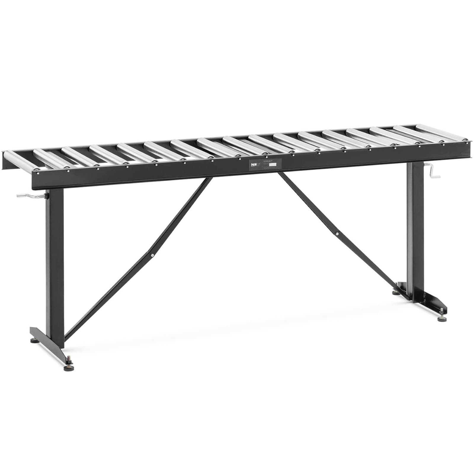 Podajnik rolkowy z regulacją wysokości do 200kg 17 rolek 320x35mm 167cm
