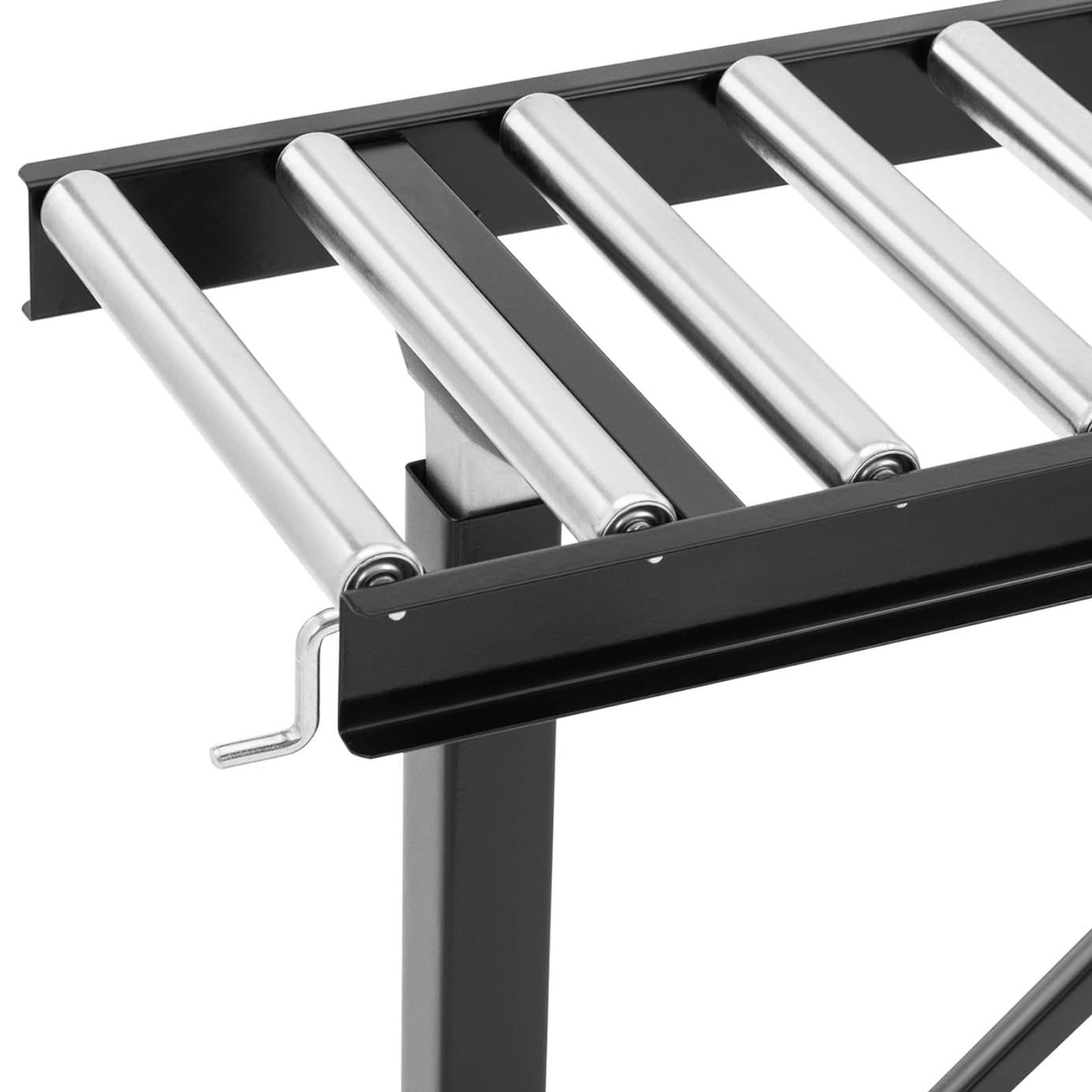 Podajnik rolkowy z regulacją wysokości do 200kg 17 rolek 320x35mm 167cm